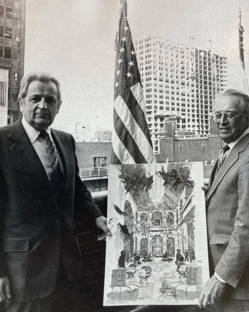 La célèbre signature du Parker Meridien NYC en fèvrier 1980 - The famous signature for the Parker Meridien in february 1980